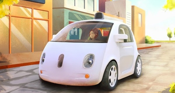 Google self-driving car illustration